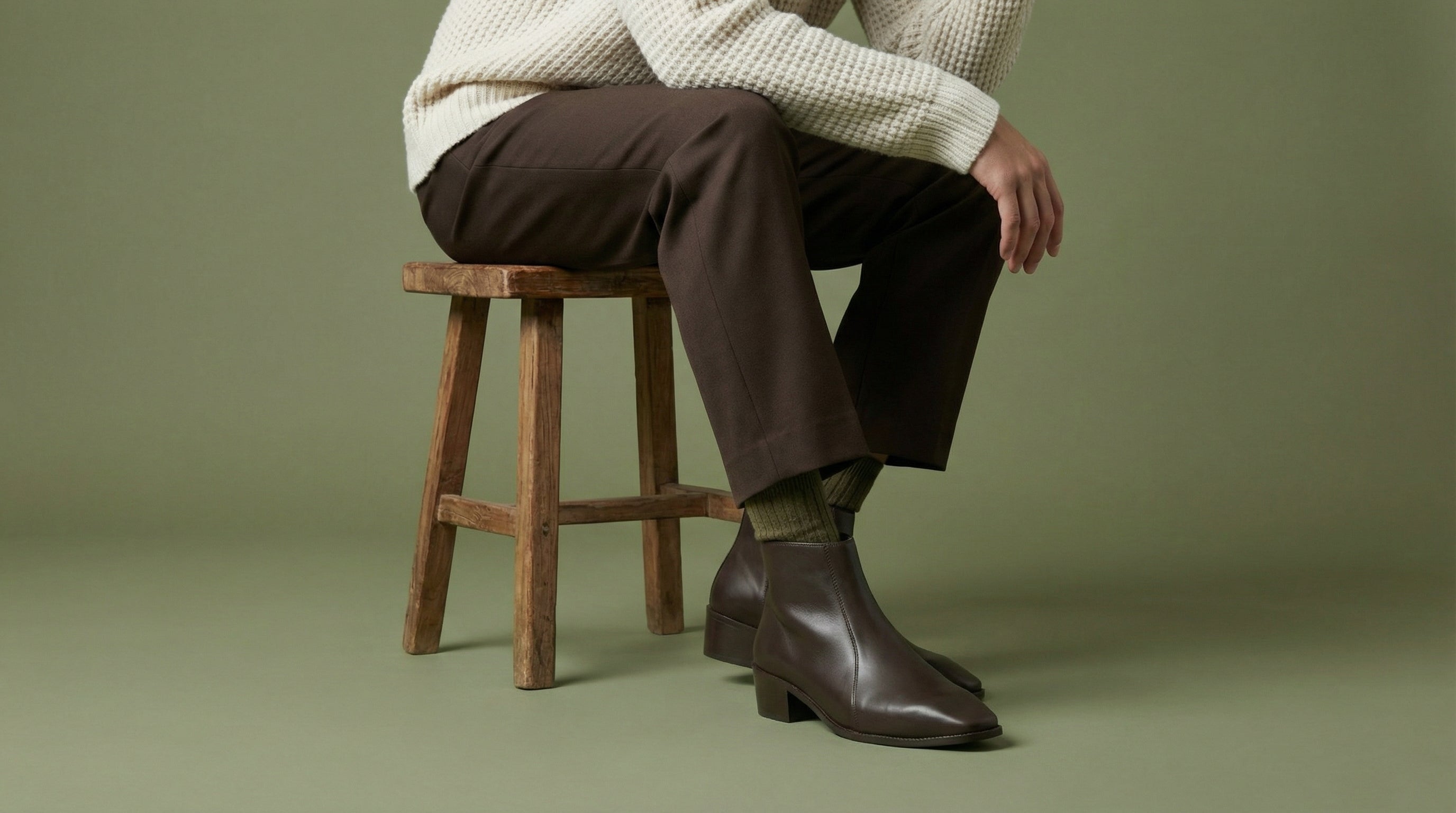 Brown Leather Chelsea boot
