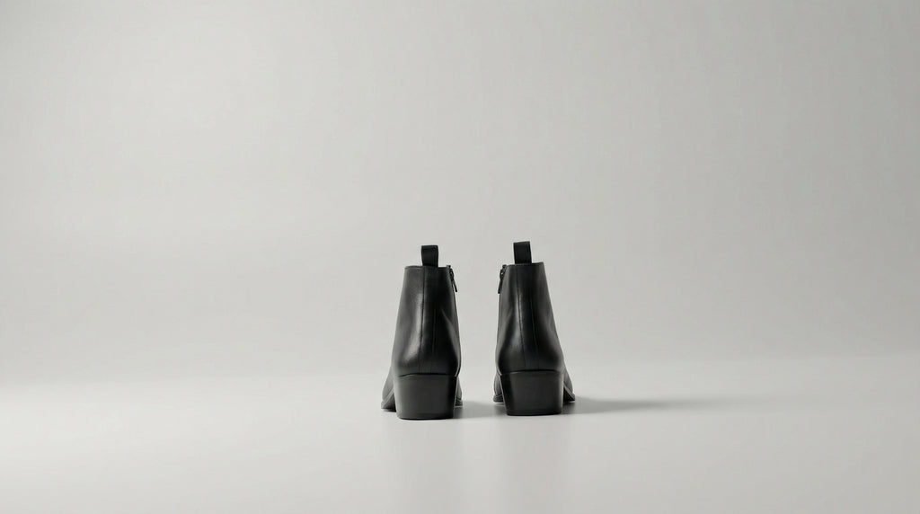 Black Leather Chelsea boot