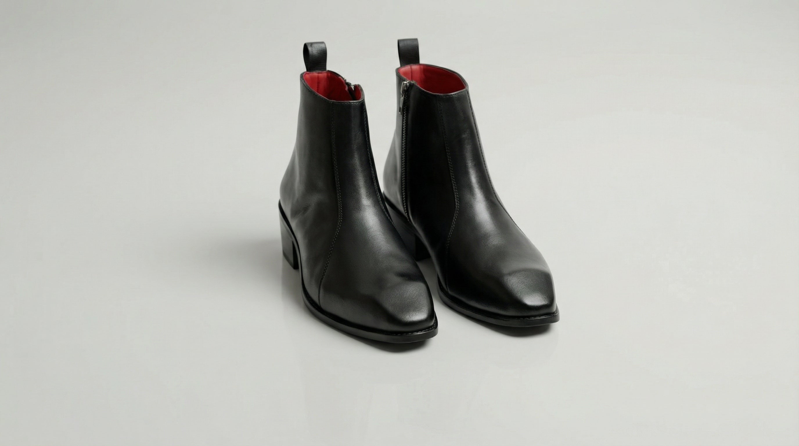 Black Leather Chelsea boot