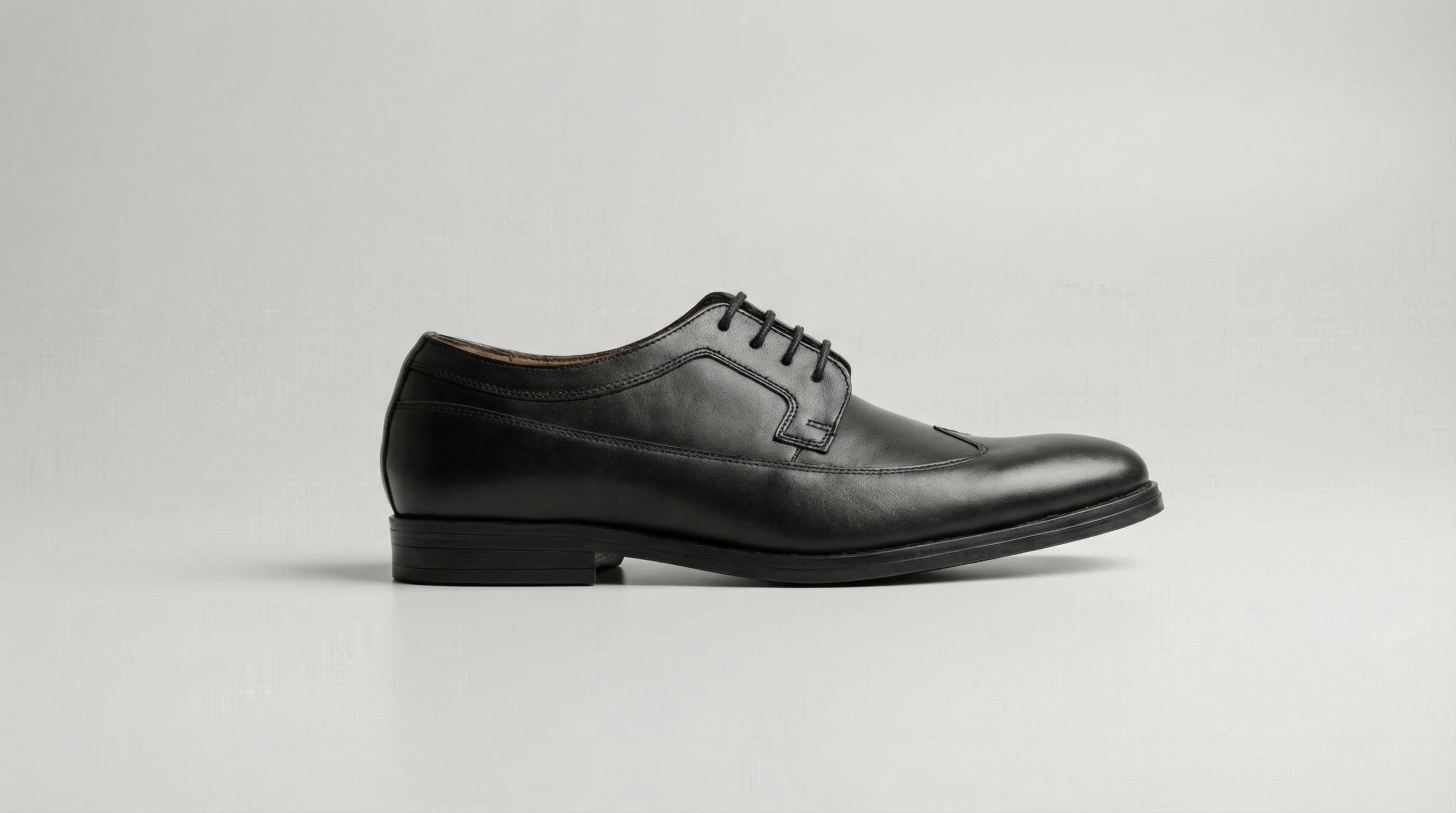 Black Leather Derby
