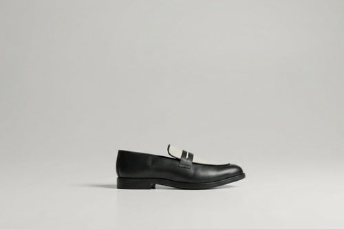 Bicolor Penny Loafer- Black