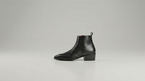 Black Leather Chelsea boot